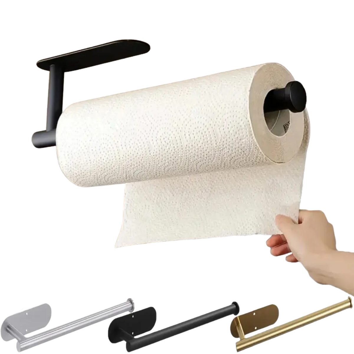 Kitchen Paper Towel Holder Adhesive Tissue Hanger Toilet Roll Paper Dispenser Cabinet Storage Napkin Rack Bathroom Accessories