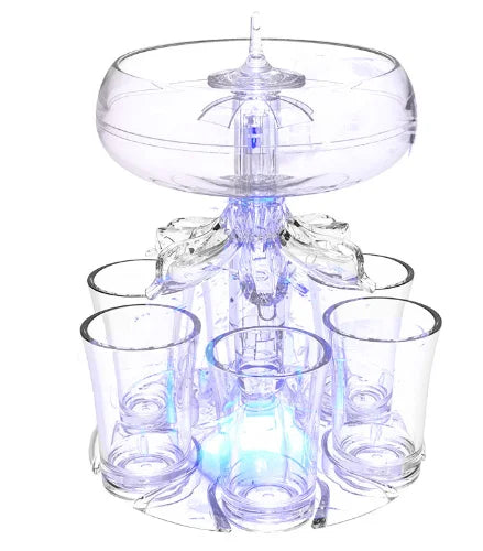 Multifunctional Wine Dispenser With 6 Glass Party Festival Games Liquor Drink Dispenser For Filling Liquids Bar Accessories