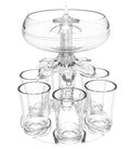 Multifunctional Wine Dispenser With 6 Glass Party Festival Games Liquor Drink Dispenser For Filling Liquids Bar Accessories