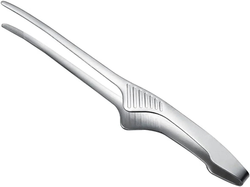 Stainless Steel Precision Kitchen Tongs Tweezers Non-slip Heat Resistant for BBQ Grilling Cooking Baking Serving Food Tweezers