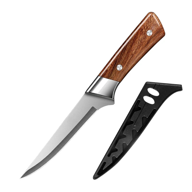 Stainless Steel Chef Knife Set Kitchen Fish Vegetables Cleaver Knives Professional Butcher Meat Boning Knives