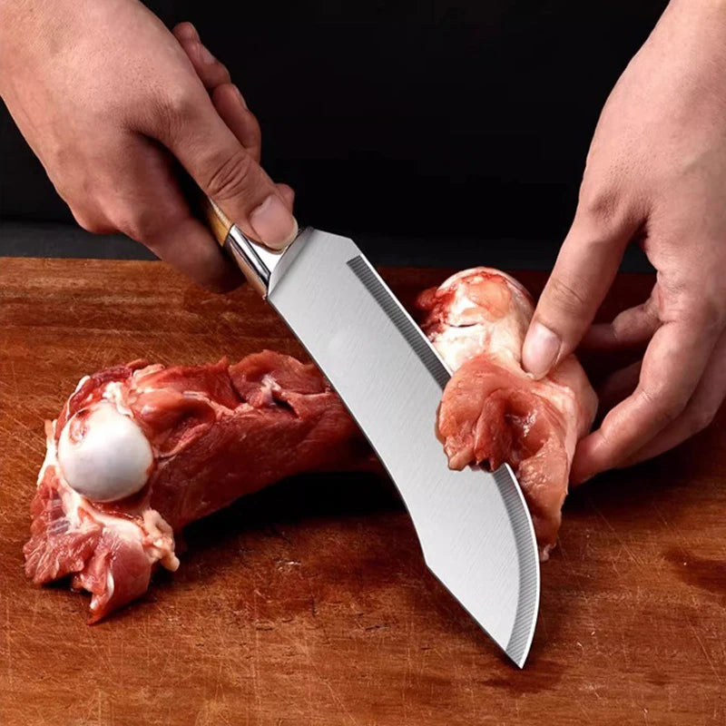 Stainless Steel Chef Knife Set Kitchen Fish Vegetables Cleaver Knives Professional Butcher Meat Boning Knives