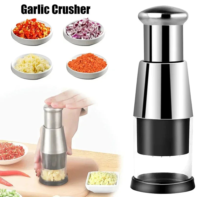 Garlic Crusher Onion Chopper Vegetables Chopper Manual Garlic Press Machine Garlic Squeezer Kitchen Tools