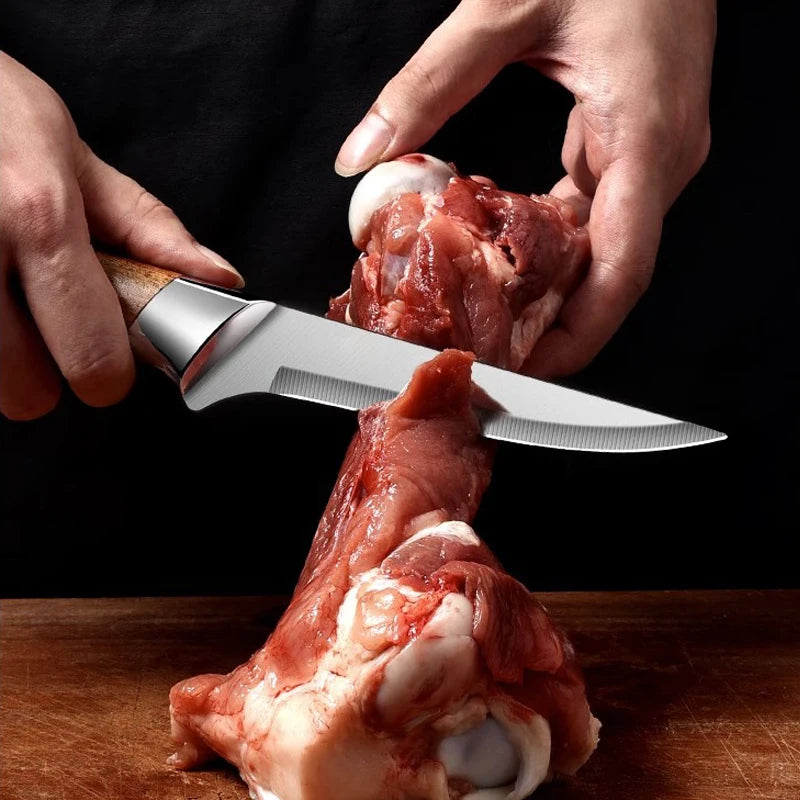 Stainless Steel Chef Knife Set Kitchen Fish Vegetables Cleaver Knives Professional Butcher Meat Boning Knives